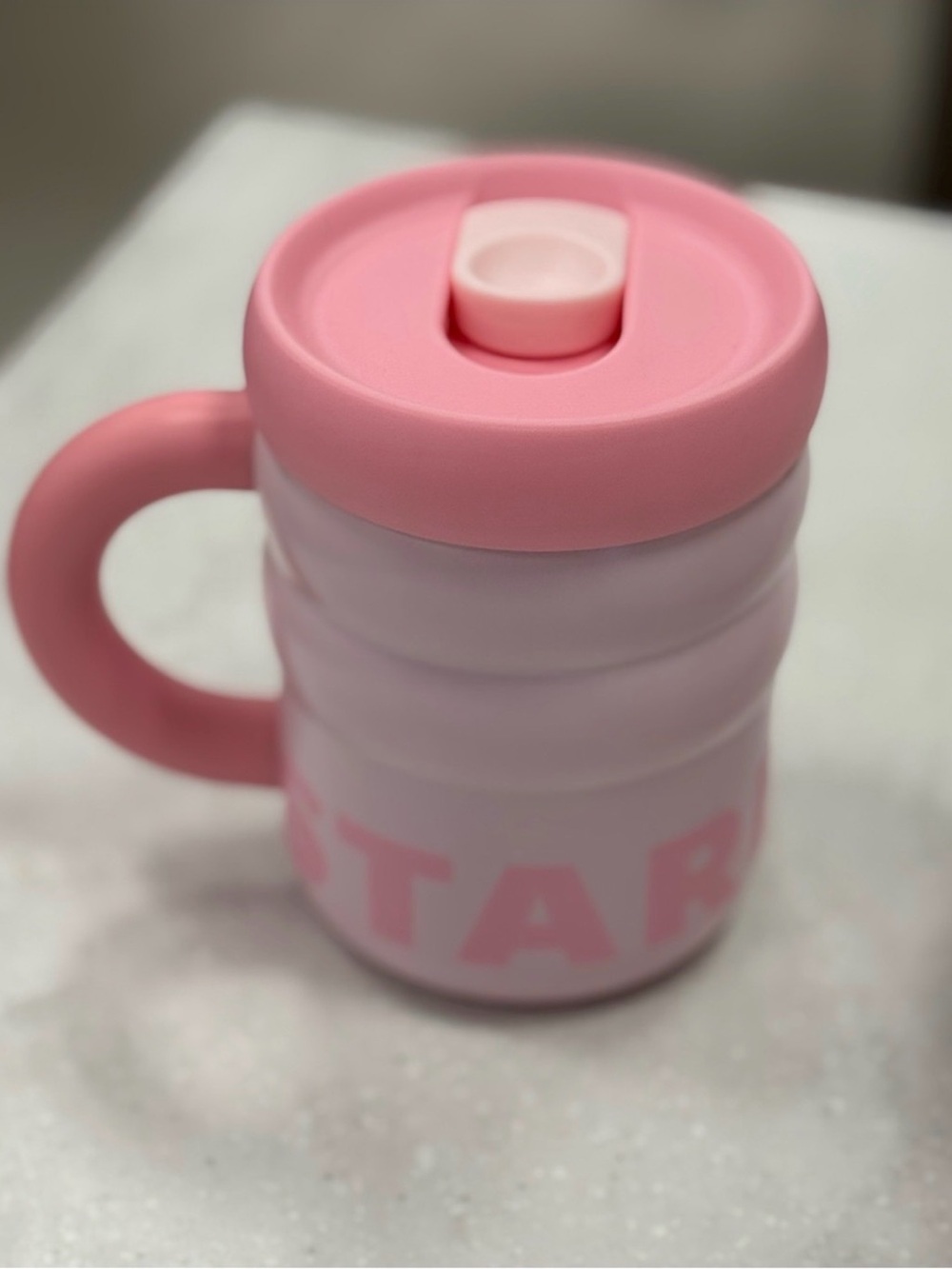 Starbucks Pink Travel Mug-Light & Bubblegum Pink